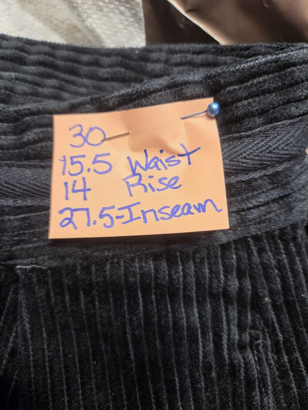 Converse Wide Leg Corduroy Skater Streetwear Pants Black US 30 - Picture 4 of 4